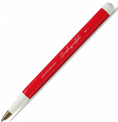 Ручка шариковая Leuchtturm «Drehgriffel Nr. 1» корпус красный, чернила синие