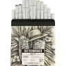 Набор 12 маркеров Sketchmarker Classic Gray Set