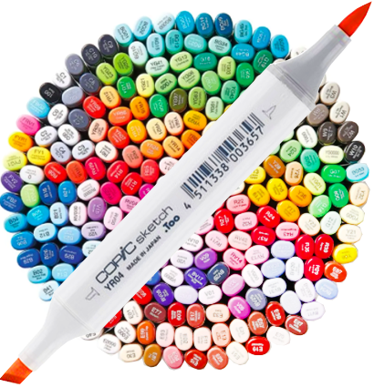 Copic Sketch купить маркеры для скетчинга и рисования (358 цветов) поштучно / выбор цвета