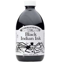 Тушь черная Winsor&Newton Ink 030 "Паук" для рисования и каллиграфии, 500 мл