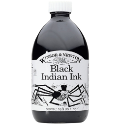 Тушь черная Winsor&Newton Ink 030 "Паук" для рисования и каллиграфии, 500 мл