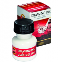 Тушь индийская Koh-I-Noor Drawing Ink белила титановые 2100, флакон 20 мл