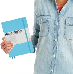 Записная книжка Leuchtturm «Medium» A5 в клетку холодный синий 251 стр.