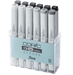 Набор маркеров COPIC CLASSIC 12 Neutral Gray (нейтральные серые)