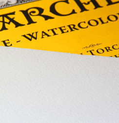 Arches Aquarelle Torchon блок бумаги для акварели из хлопка 18х26см / 20 листов / 300 гм (крупнозернистая)