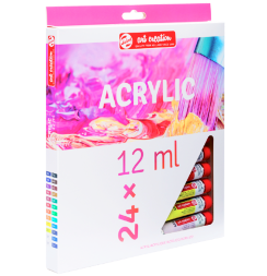 Набор акриловых красок Art Creation Acrylic для рисования 24 цвета в тубах по 12 мл