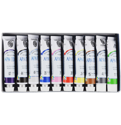 Набор акриловых красок Ferrario Apo Color, 10 цветов