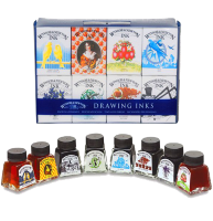 Набор туши для рисования Winsor&Newton Ink "Henry Collection" 8 цветов по 14 мл