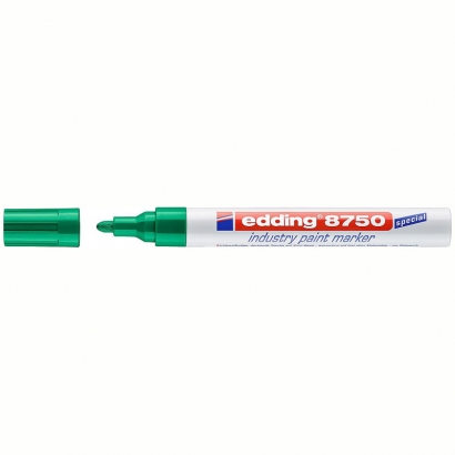 Маркер-краска Edding 8750 зеленая 2-4 мм для промышленной графики