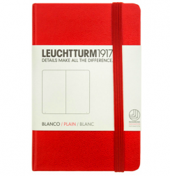 Блокнот Leuchtturm1917 Мини A7 нелинованный красный 171 стр.