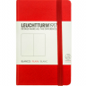 Записная книжка Leuchtturm «Pocket Mini» A7 нелинованная красная 171 стр.