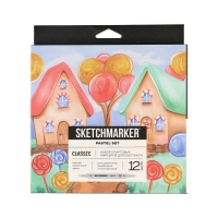 Набор 12 маркеров Sketchmarker Classic Pastel Set
