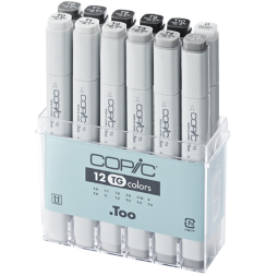 Набор маркеров COPIC CLASSIC 12 Toner Gray (тонирующие серые)