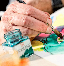 Набор жидкой акварели Ecoline Royal Talens во флаконах 5 цветов, 30 мл (основные цвета)