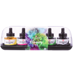 Набор жидкой акварели Ecoline Royal Talens во флаконах 5 цветов, 30 мл (основные цвета)
