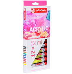 Набор акриловых красок Art Creation Acrylic для рисования 12 цветов в тубах по 12 мл