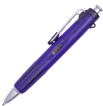 Ручка шариковая автоматическая Tombow AIRPRESS под давлением синий корпус линия 0.7мм, черная