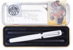 Ручка гелевая Kaweco Student White 0.7 мм акрил с хромом в футляре белая