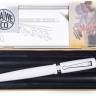 Ручка гелевая Kaweco Student White 0.7 мм акрил с хромом в футляре белая
