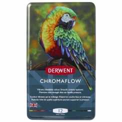 Набор цветных карандашей Derwent Chromaflow 12 цветов в пенале