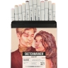 Набор 12 маркеров Sketchmarker Classic Skin Set