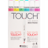 Купить набор маркеров для скетчинга Touch Brush 6 штук пастельные цвета в магазине товаров для скетчинга ПРОСКЕТЧИНГ с доставкой по РФ
