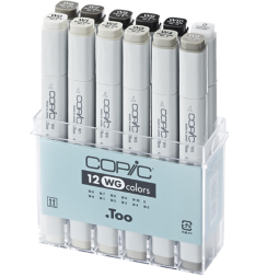 Набор маркеров COPIC CLASSIC 12 Warm Gray (теплые серые)