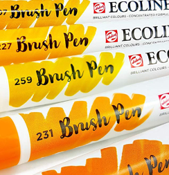 Акварельные маркеры Ecoline Brush Pen в наборе 5 Earth (земляные)