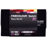 Базовый набор маркеров Finecolour Sketch 24 цвета для скетчей в пенале (вариант 2) купить в магазине товаров для скетчинга Проскетчинг с доставкой по РФ и СНГ