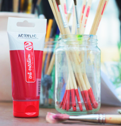 Набор акриловых красок Art Creation Acrylic для рисования 8 цветов в тубах по 12 мл