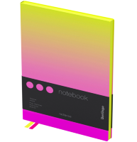 Записная книжка Radiance розово-жёлтая неоновая А5 / 80 листов / 80 гм