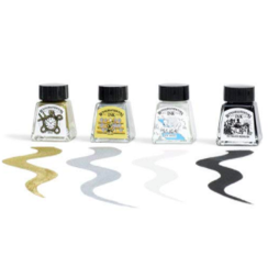 Набор туши для рисования Winsor&Newton Ink "Drawing Collection" 4 цвета по 14 мл