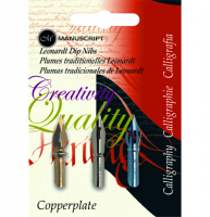 Набор перьев для каллиграфии Manuscript Copperplate 3 штуки разного вида