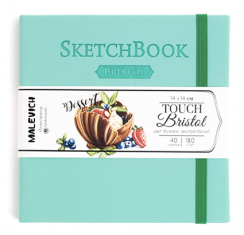 Скетчбук для маркеров и графики Bristol Touch Малевичъ мятный 14х14 см / 40 листов / 180 гм