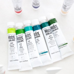 Краска акварельная SH WATER COLOR PRO туба 7,5мл №410 виридийский