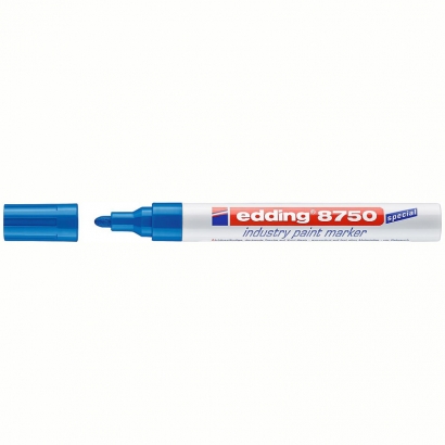 Маркер-краска Edding 8750 синий 2-4 мм для промышленной графики