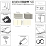 Блокнот Leuchtturm «Bauhaus Edition» А5 в точку королевский синий 251 стр.