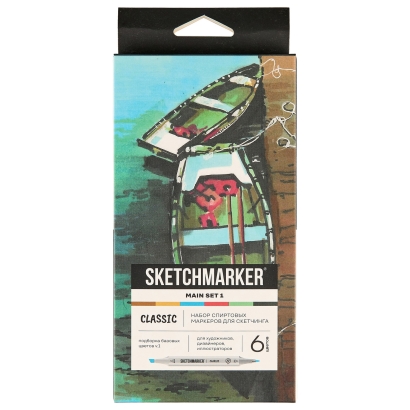 Набор 6 маркеров Sketchmarker Classic Main Set
