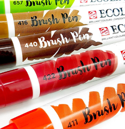 Акварельные маркеры Ecoline Brush Pen в наборе 5 Autumn (осенние)