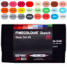 Базовый набор маркеров Finecolour Sketch 24 цвета для скетчей в пенале (вариант 1) купить в магазине товаров для скетчинга Проскетчинг с доставкой по РФ и СНГ