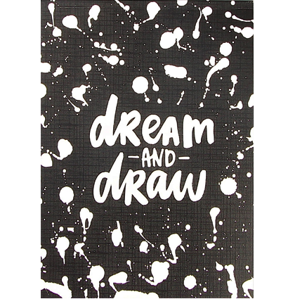 Скетчбук Dream and Draw Подписные издания для графики, эскизов и записей А5 / 30 листов / 120 гм