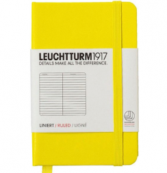 Блокнот Leuchtturm1917 Мини A7 нелинованный желтый 171 стр.
