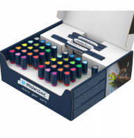 Маркеры для скетчинга Paint It Schneider набор 52 предмета с пером-кистью