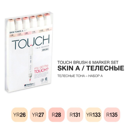 Touch Brush 6 Skin купить набор маркеров с кистью