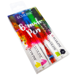 Акварельные маркеры Ecoline Brush Pen в наборе 5 Royal (насыщенные)