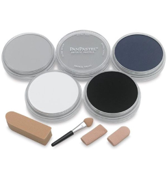 Набор пастели PanPastel Starter Greys 5 серых цветов в контейнерах по 9 мл