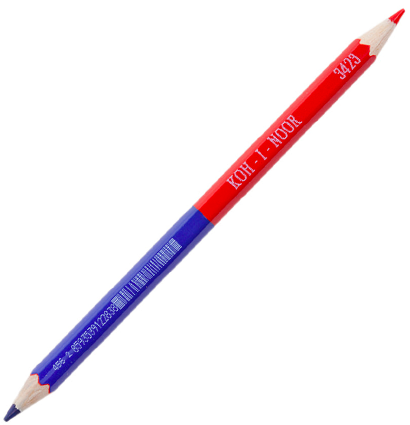 Карандаш цветной Koh-I-Noor красно-синий двусторонний утолщенный 9 мм