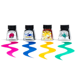 Набор туши для рисования Winsor&Newton Ink "Drawing Collections" 4 цвета по 14 мл