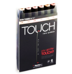 Touch Twin 6 Skin B набор маркеров для скетчинга (телесные)