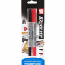 Набор перманентных маркеров двусторонние Identi Pen Sakura черный и красный (0.4-1 мм) купить в магазине Скетчинг Про